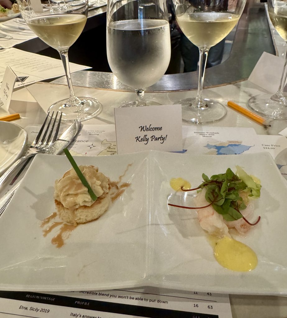 Alsace wine and food paring round 1