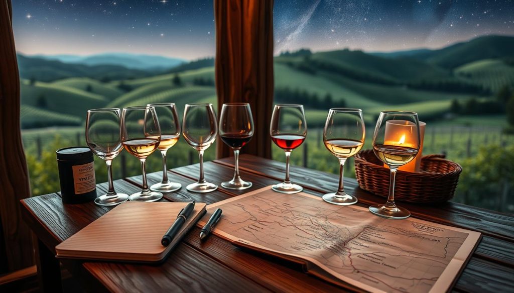 wine tasting planning