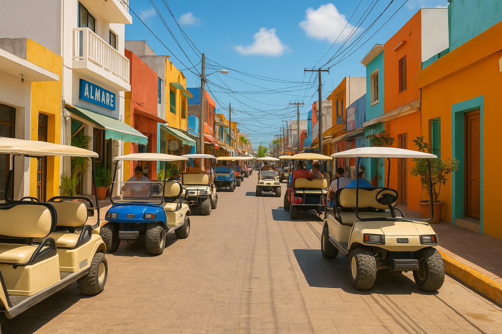 Golf cart Isla Mujeres vacation
