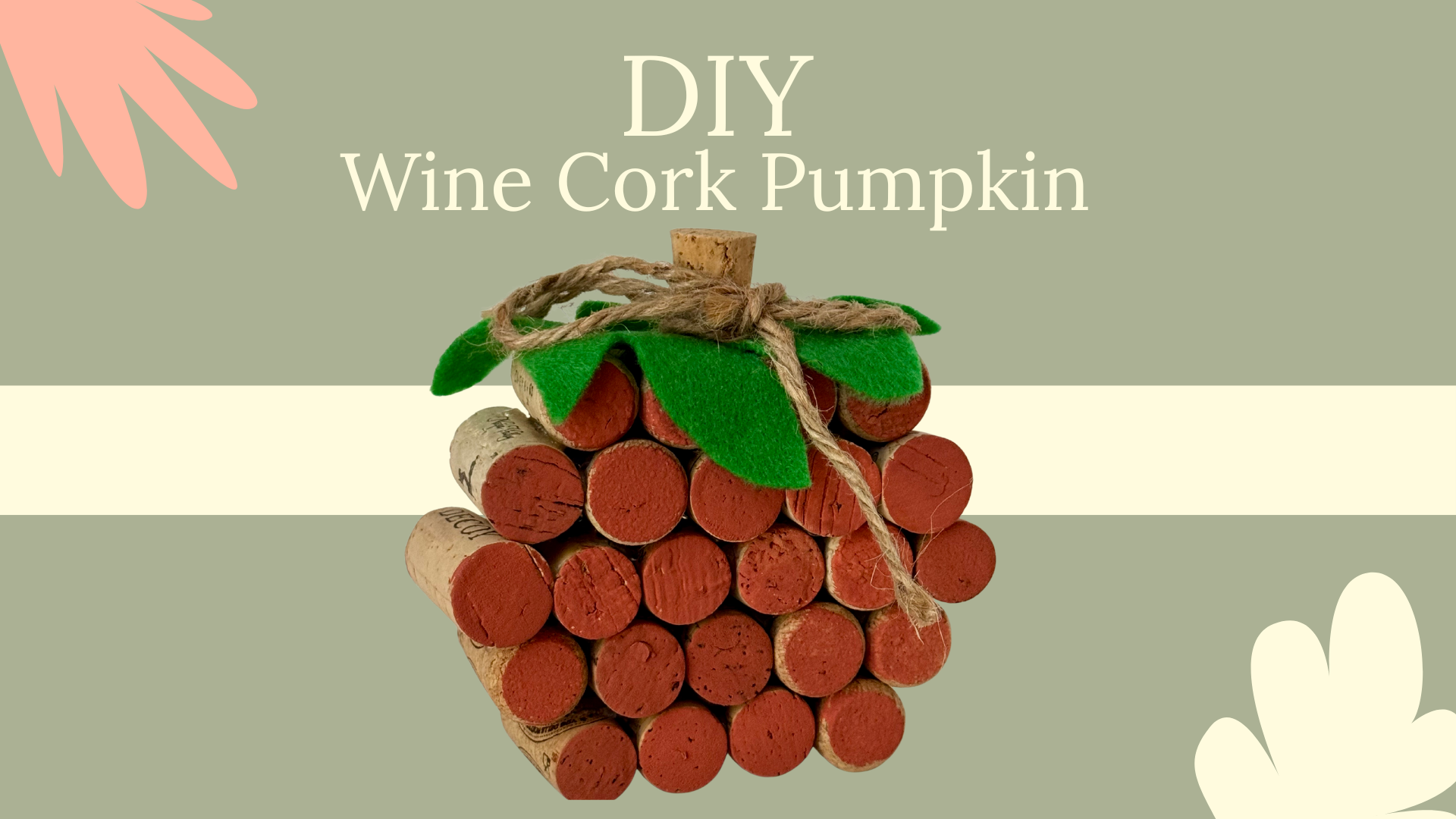 DIY Wine Cork Pumpkin