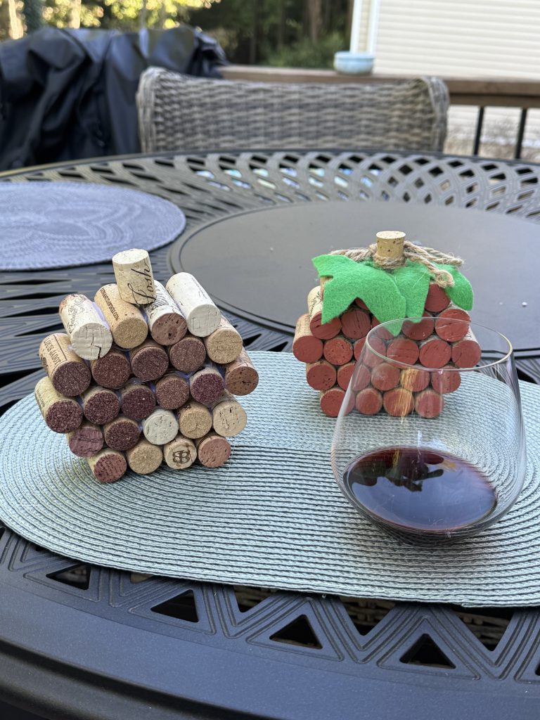 DIY Wine Cork Pumpkin