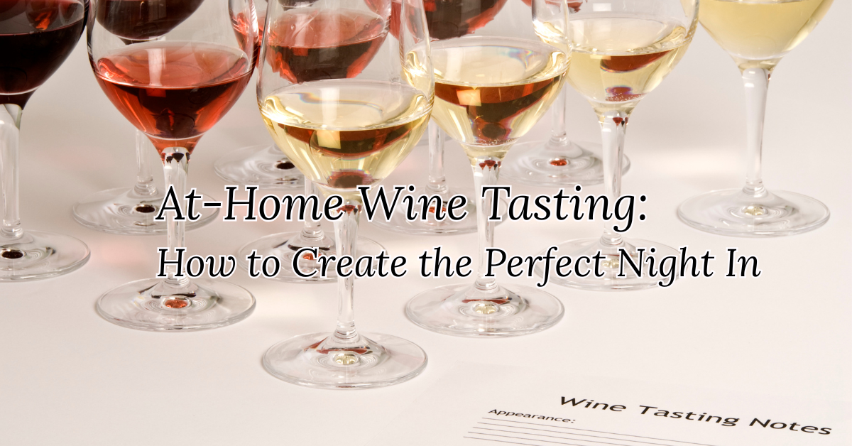 At-home wine tasting