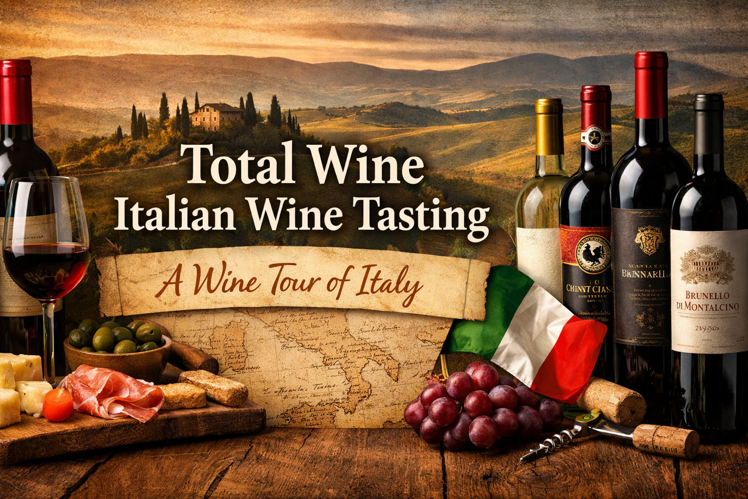 Total Wine Italian wine tasting